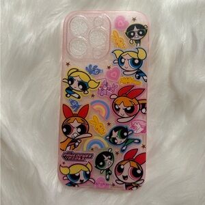 The Powerpuff Girls Pink Glitter iPhone 14 Promax case